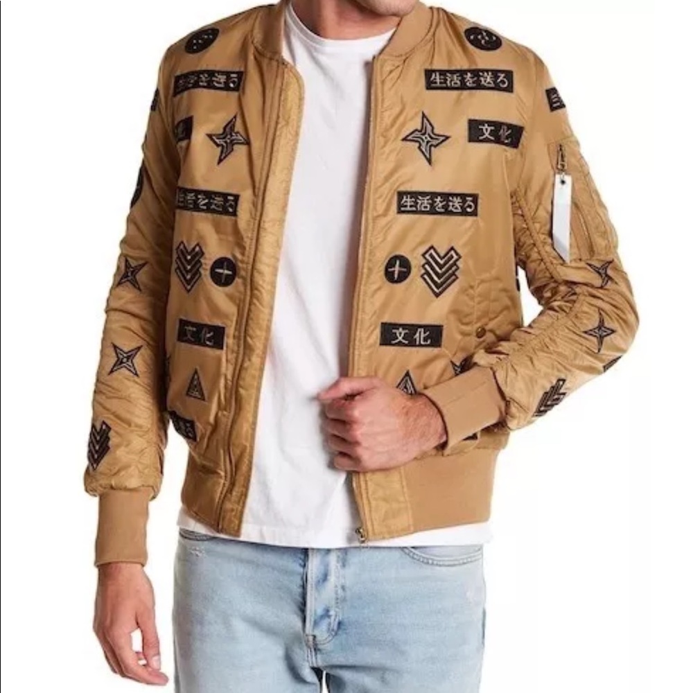 NWT AmericanStitchJapaneseBomber.SmallBeige/orange